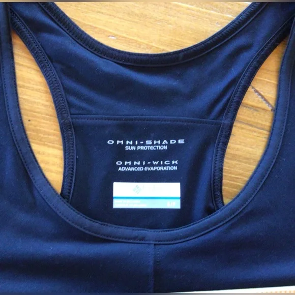 COLUMBIA, LIKE NEW! OMNI SHADE RACERBACK SUN PROTECTIVE SPORT DRESS BLACK - Picture 6 of 10
